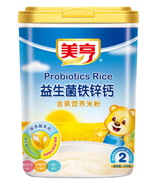 美亨益生菌鐵鋅鈣營(yíng)養(yǎng)米粉2段