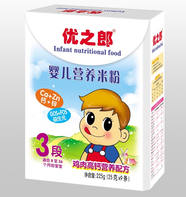 優(yōu)之郎雞肉高鈣營養(yǎng)米粉3段225g