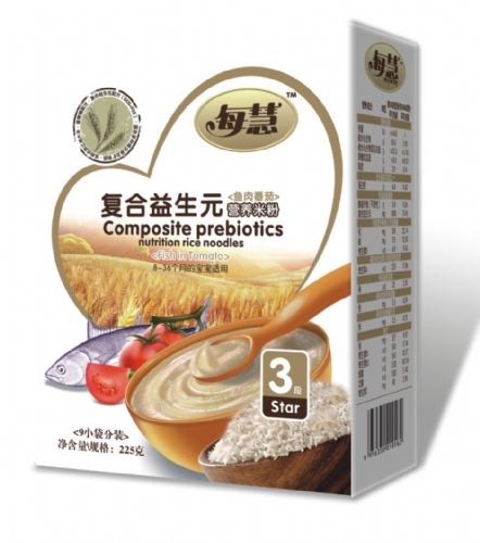 每慧魚肉番茄復合益生元米粉3段(盒裝)