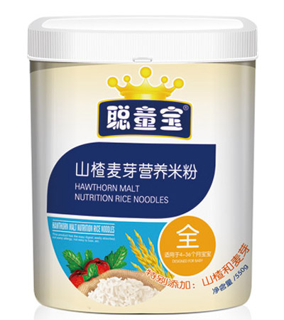 聰童寶山楂麥芽營(yíng)養(yǎng)米粉550克全段
