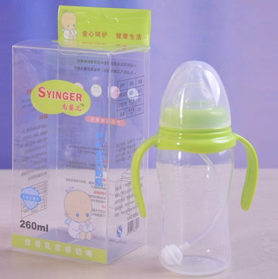 尚yingePP寬口奶瓶260ml綠色