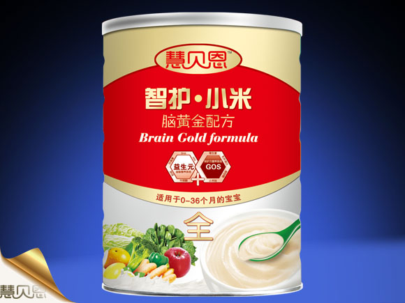 慧貝恩腦黃金配方智護(hù)小米米粉
