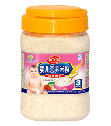 家寶氏紅棗蓮子yinge營養(yǎng)米粉3段桶裝