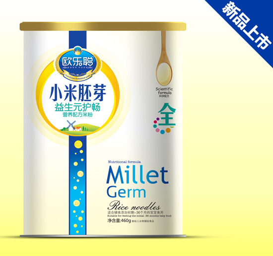 歐樂(lè)聰益生元護(hù)暢小米胚芽紙聽裝全段