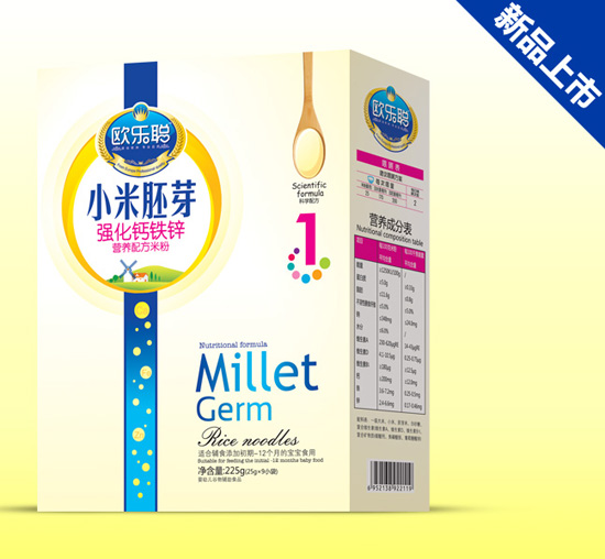 歐樂聰強(qiáng)化鈣鐵鋅小米胚芽盒裝1段