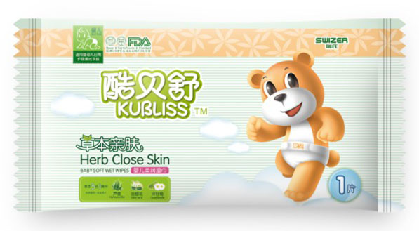 酷貝舒yinge濕巾手口專用1片裝