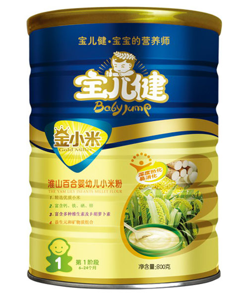 寶兒健金小米淮山百合yingye小米粉罐裝