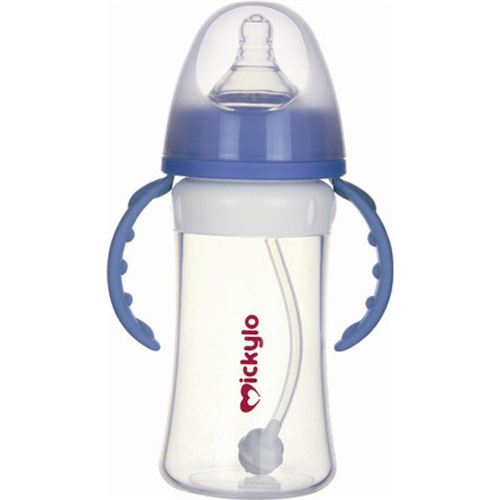 米奇樂硅膠寬口自動奶瓶240ml