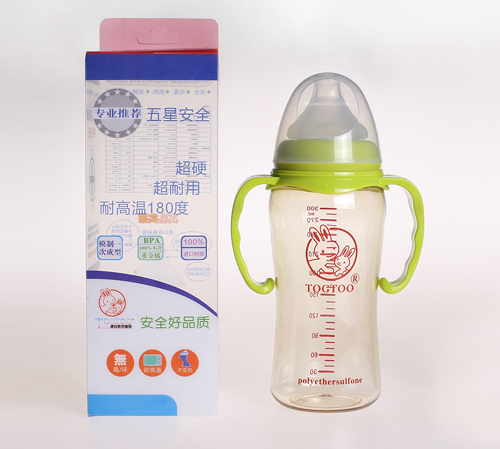 淘氣兔寬口ppsu奶瓶300ml綠色