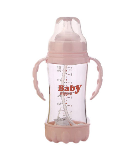 家茵寶寶寬口徑晶鉆雙柄全自動(dòng)防摔玻璃奶瓶