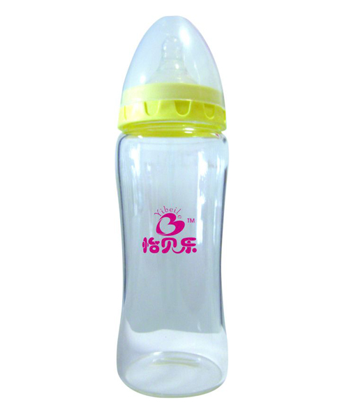 怡貝樂(lè)寬口徑晶鉆玻璃奶瓶
