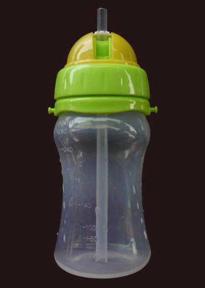 貝樂硅膠吸管自動(dòng)水杯