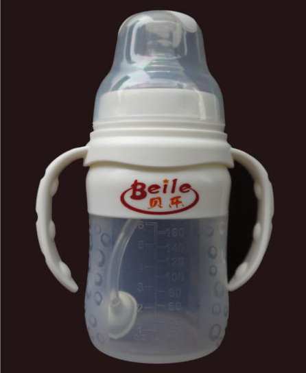 貝樂(lè)寬口徑硅膠奶瓶160ml