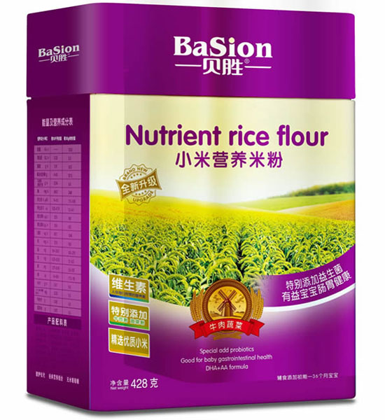 貝勝牛肉蔬菜小米營養(yǎng)米粉