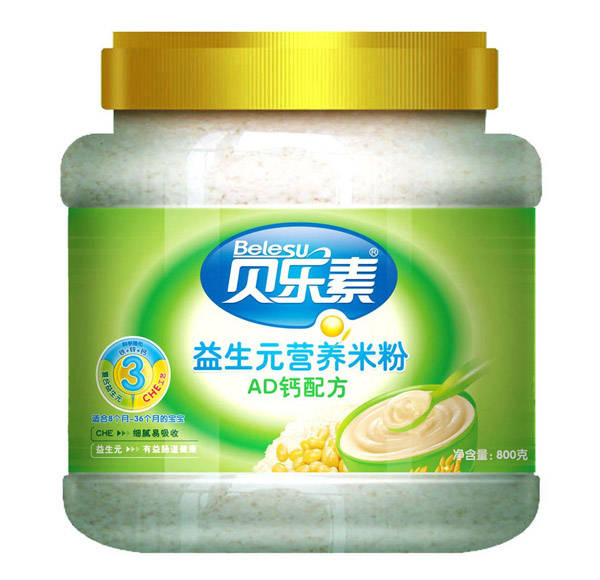 貝樂素AD鈣益生元營養(yǎng)米粉3段