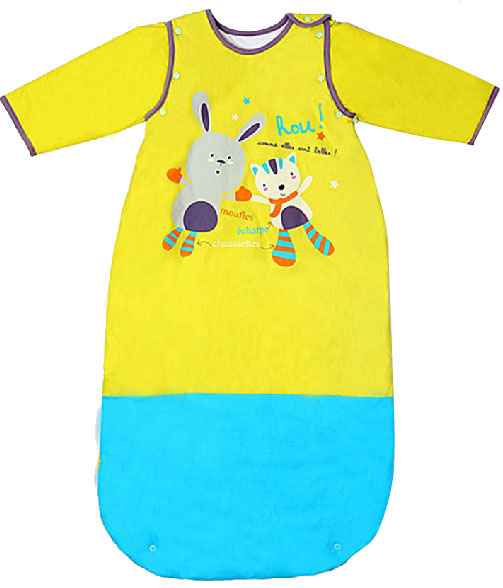 母之戀貓兔Baby純棉yinge有袖睡袋