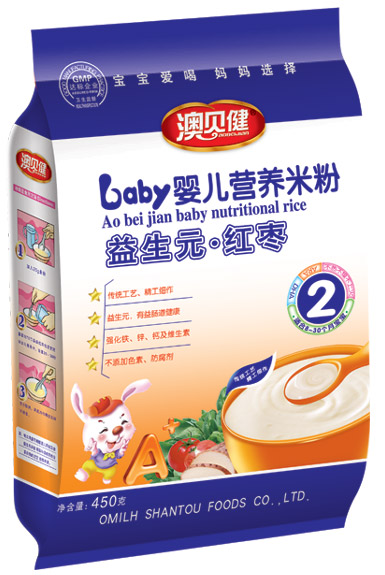 澳貝健益生元紅棗yinge營養(yǎng)米粉