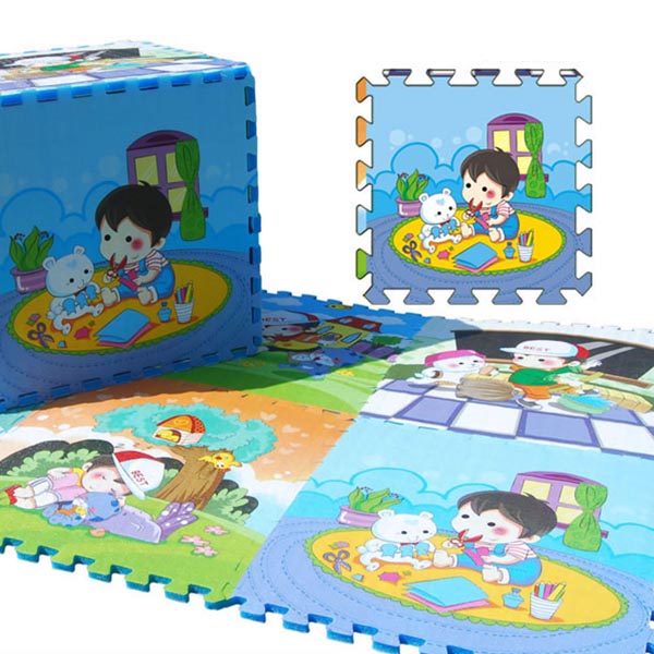 貝博氏扣扣雙面拼圖爬行墊