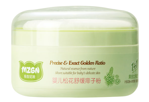 拇指姑娘yinge松花舒緩痱子粉