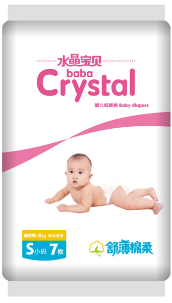 水晶寶貝舒薄棉柔yinge紙尿褲S7