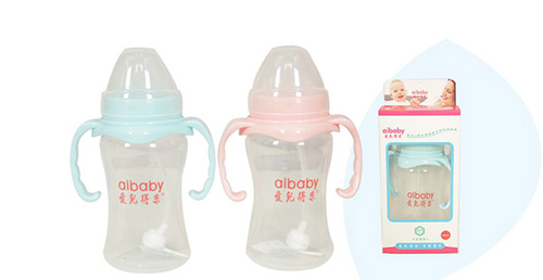 愛(ài)兒得樂(lè)250ml寬口PP帶柄自動(dòng)奶瓶