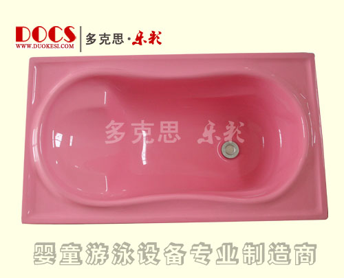 多克思樂彩單層yinge洗澡盆(平底)紅色