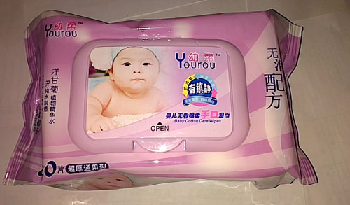 幼柔無淚配方y(tǒng)ingye濕巾80抽