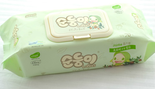 韓國進(jìn)口yinge濕巾頂級蓋裝70片