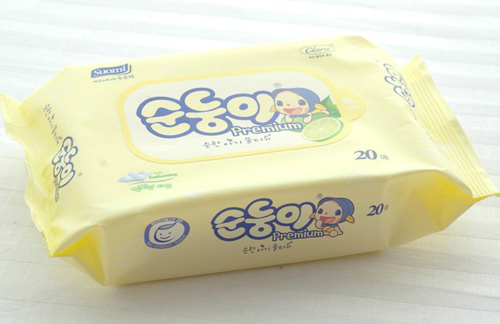 韓國(guó)進(jìn)口yinge濕巾超高級(jí)隨身便攜裝20片