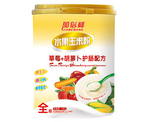 加倍棒草莓+胡蘿卜護(hù)腸配方水果玉米粉