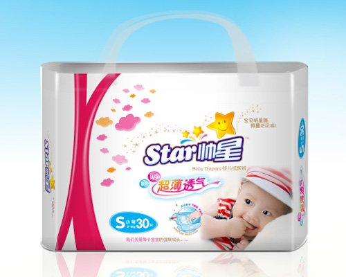 帥星超薄透氣yinge紙尿褲S