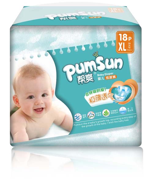 幫爽極薄透氣yinge紙尿褲XL碼