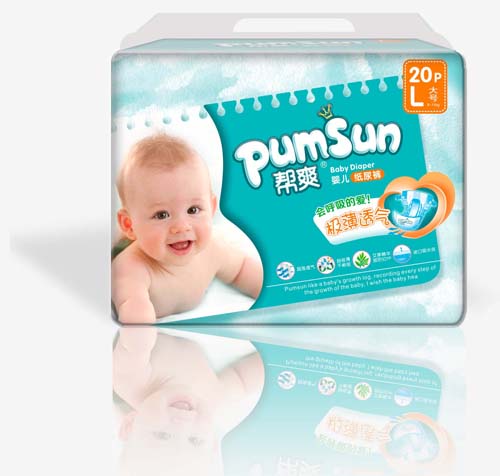 幫爽極薄透氣yinge紙尿褲L碼