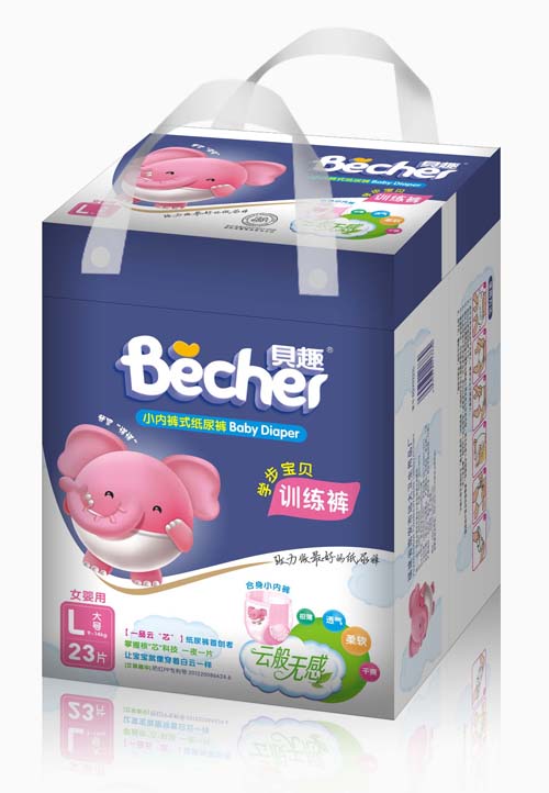 貝趣yinge訓(xùn)練褲L碼女寶寶專用