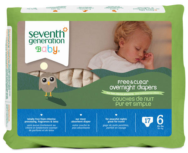 七世代yinge夜用紙尿褲6階段