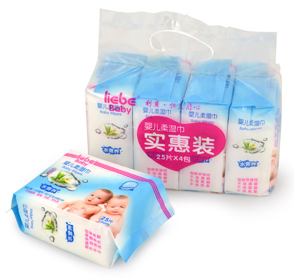 利貝yinge柔濕巾25片X4包