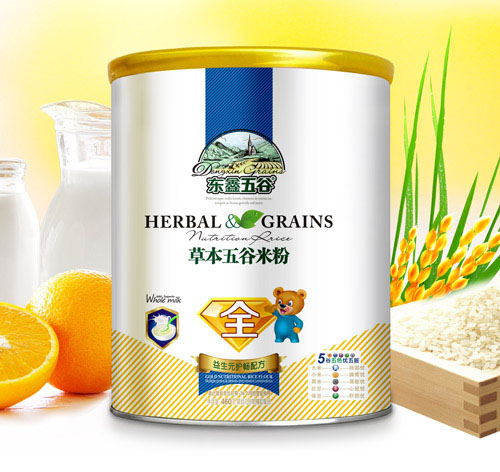 東鑫五谷益生元護(hù)腸草本五谷米粉全段