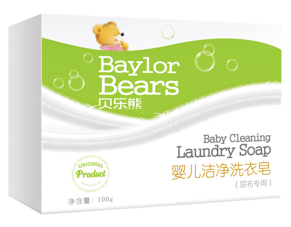 貝樂熊yinge潔凈洗衣皂100g