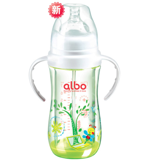 愛樂寶安全自動玻璃奶瓶白色210ml