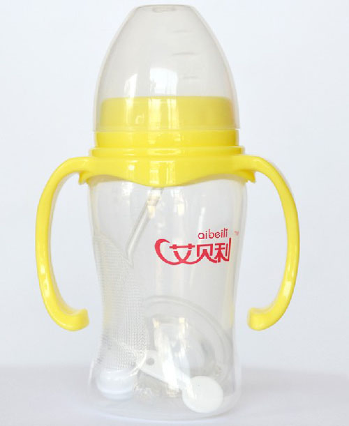 艾貝利PP寬口徑240ml帶柄奶瓶