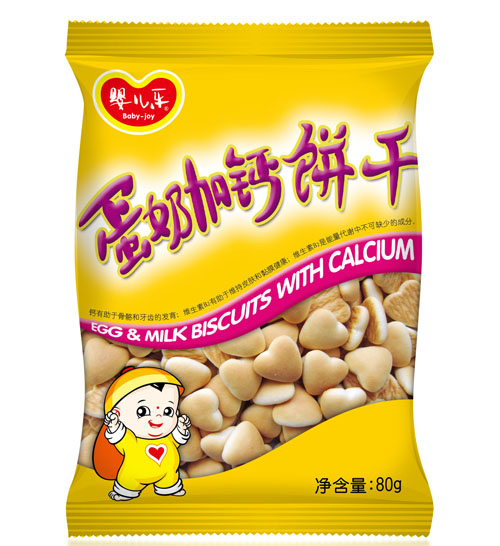 yinge樂蛋奶加鈣餅干80G