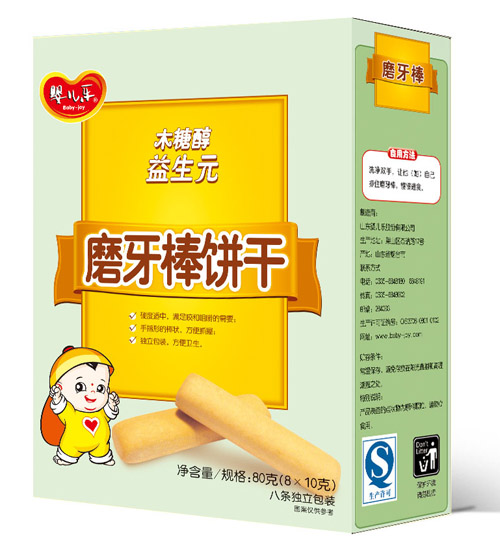 yinge樂益生元磨牙餅干80g