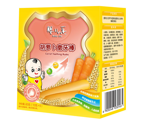 yinge樂(lè)胡蘿卜磨牙棒60g