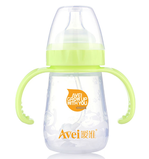 噯唯寬口徑帶柄自動硅膠奶瓶(150ml)