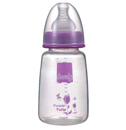 貝斯比標口自帶刻度圓弧PP奶瓶150ml