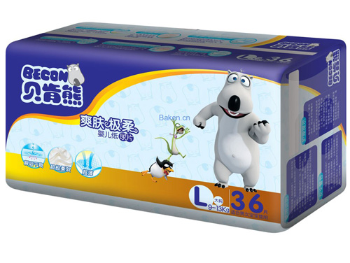 貝肯熊爽膚極柔紙尿片L碼