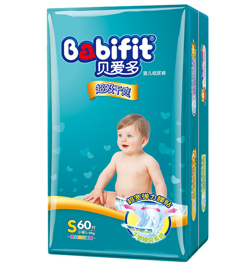貝愛多超級干爽紙尿褲S碼60片大包裝