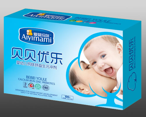 愛嬰瑪咪yingye鈣鐵鋅益生元沖劑