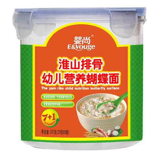 嬰尚淮山排骨營養(yǎng)蝴蝶面