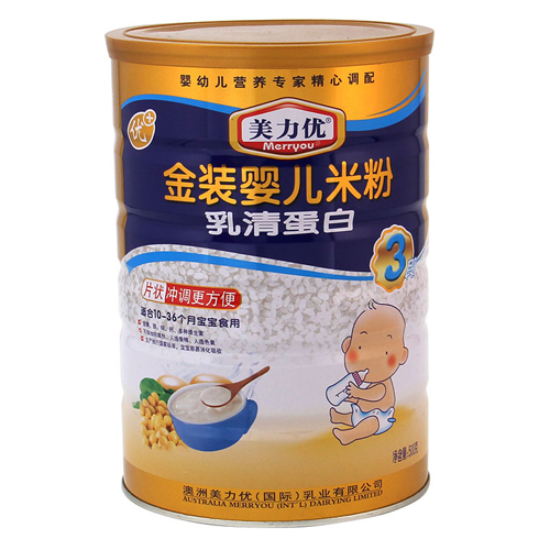 美力優(yōu)乳清蛋白山金裝yinge米粉3段